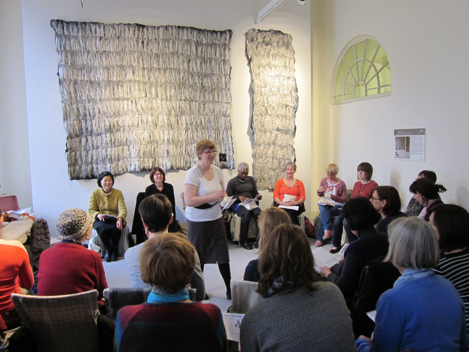 Sandra's visit to Wool House