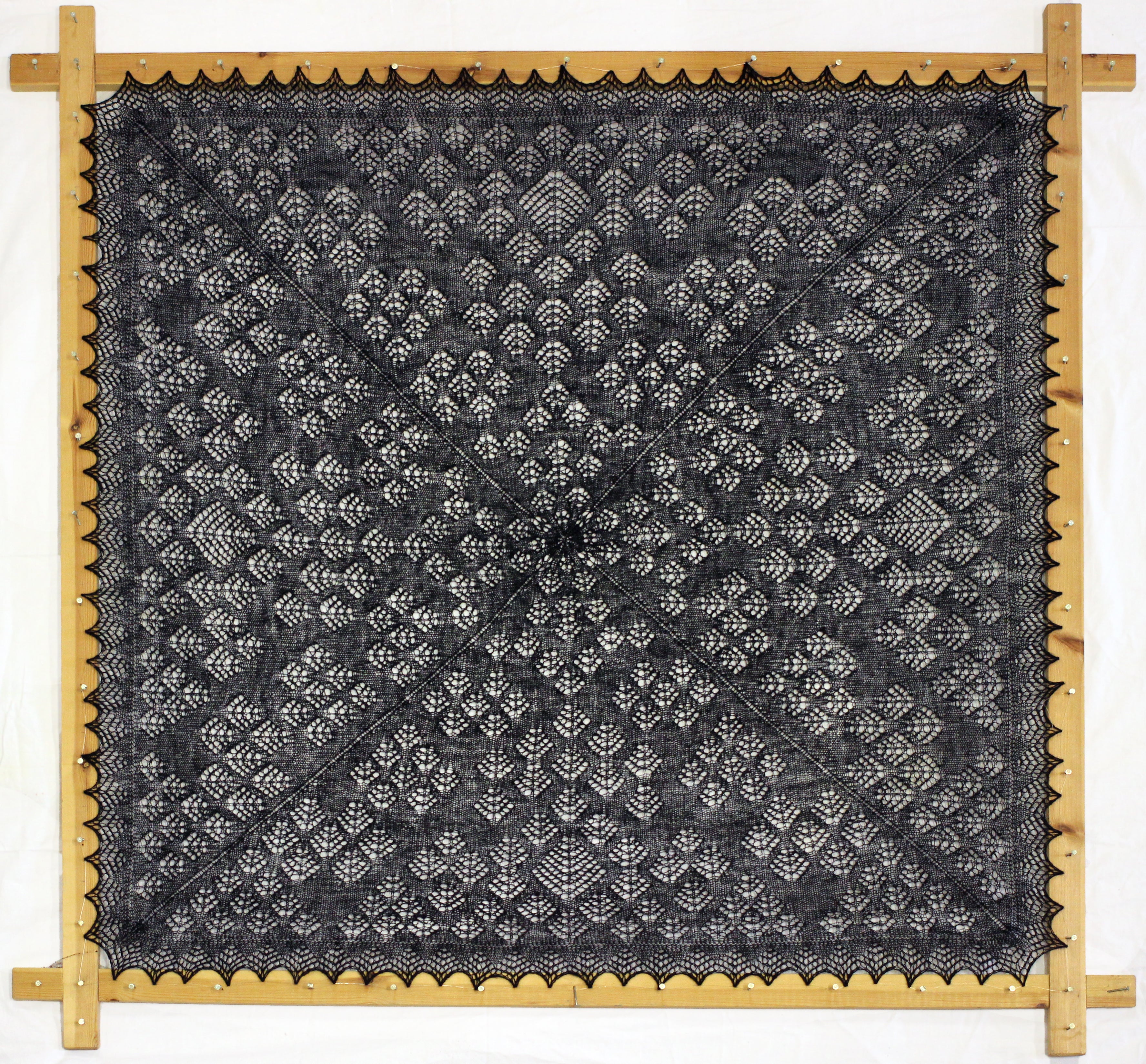Brora Black Cobweb Shawl