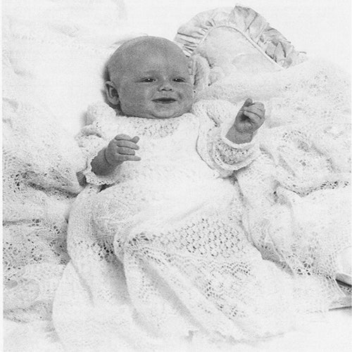 Lace Christening Robe 'Rose of York' CW104 Kit