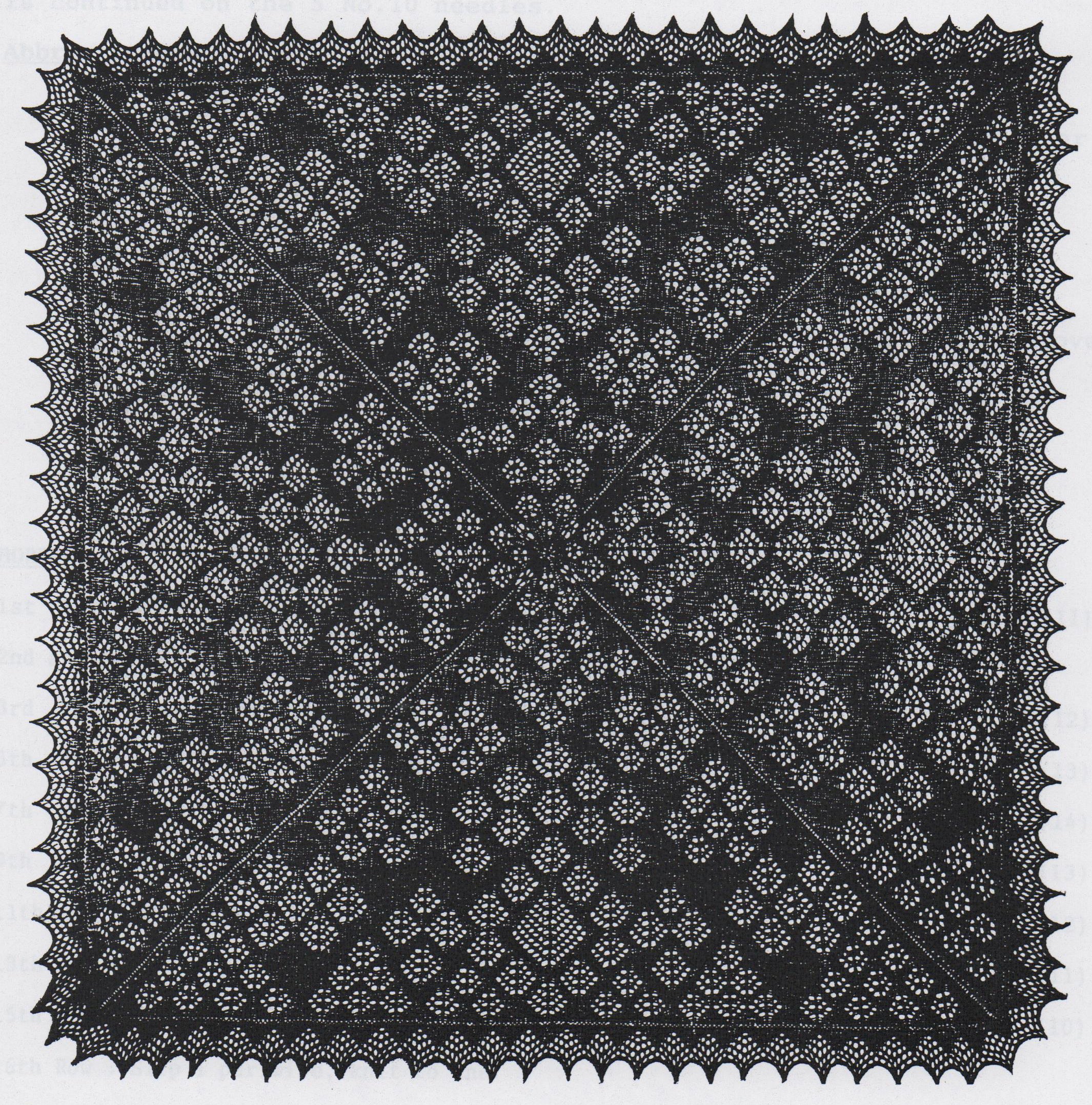 Cobweb Lace Evening Shawl CW114 pattern