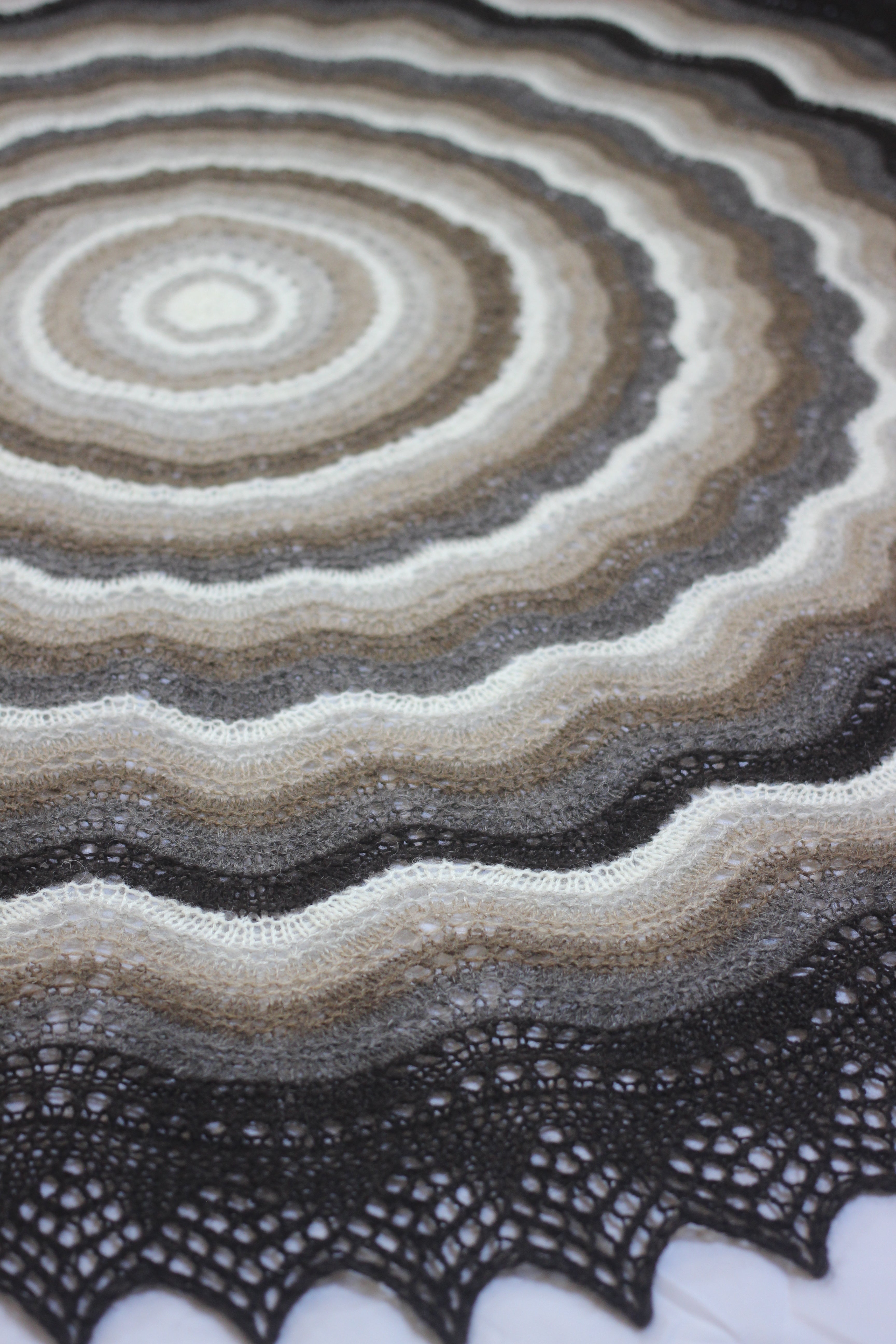 Circular Shaded Shawl Heritage Pattern