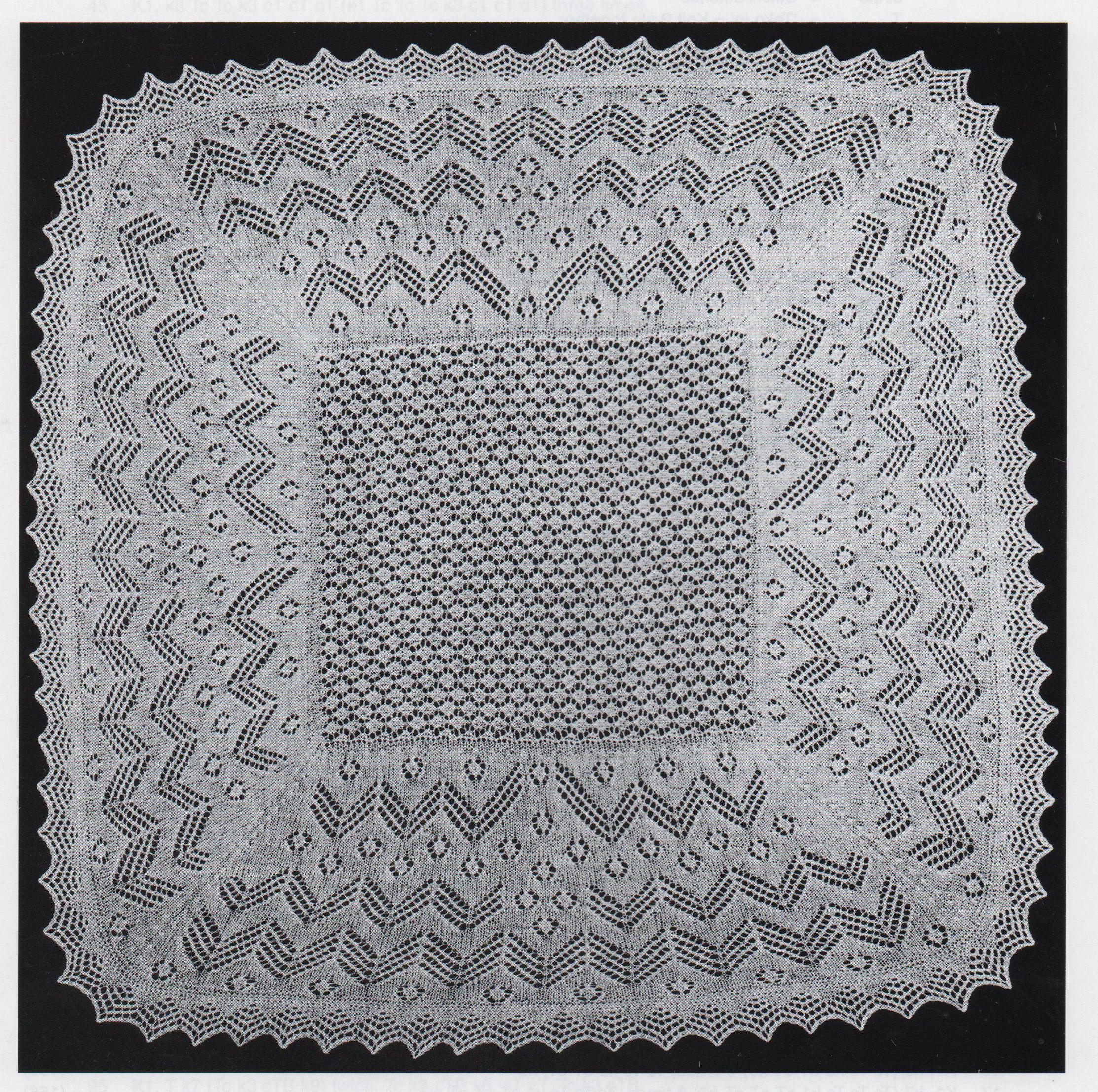 My Weekly Baby Knits Shawl L252 pattern