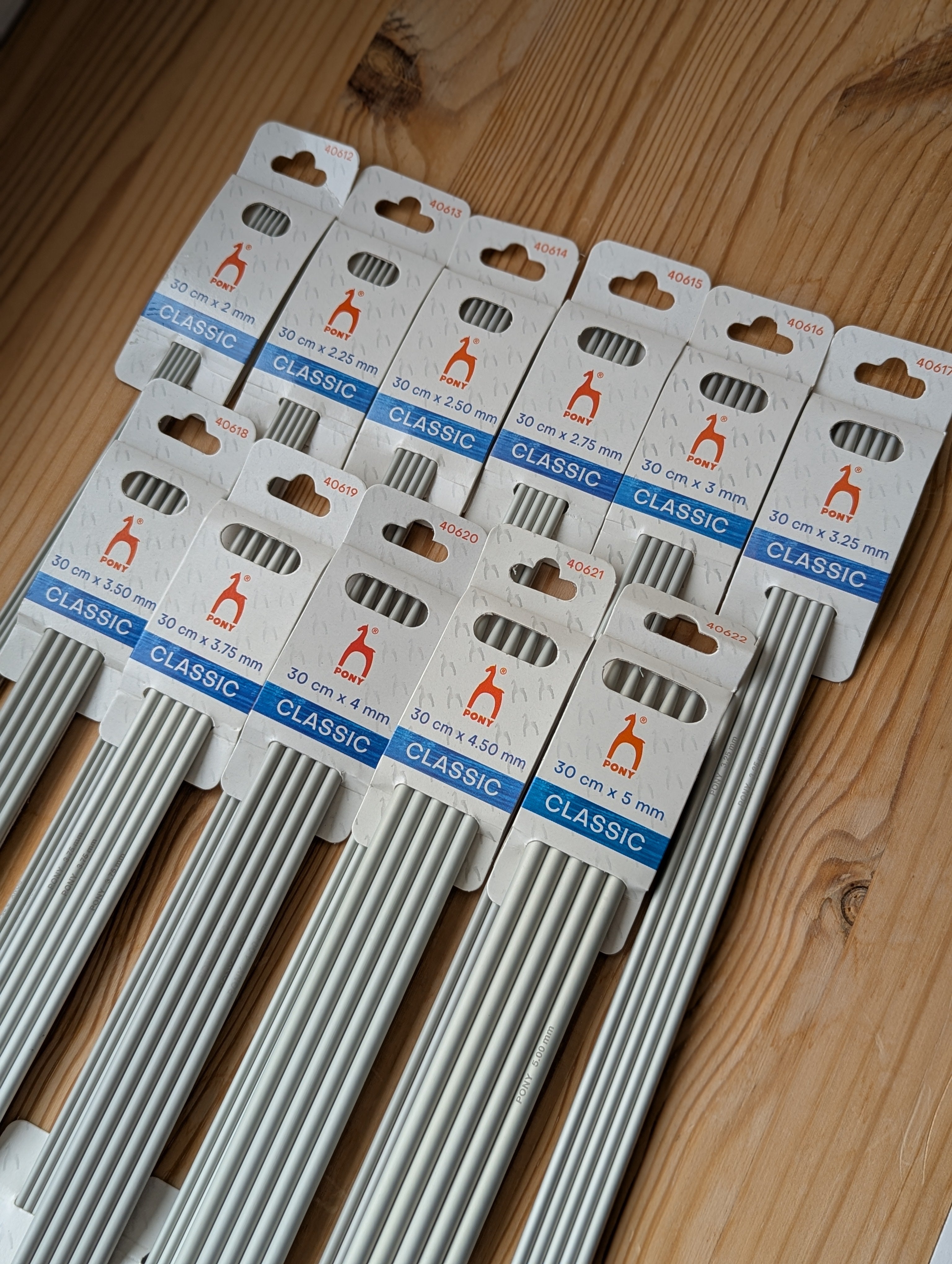 Pony Double Pointed Needles x 30cm Long