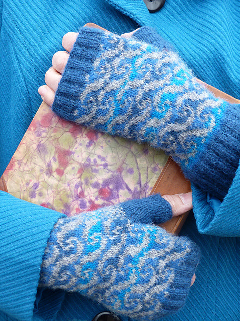 Poseidon Fingerless Mittens Pattern