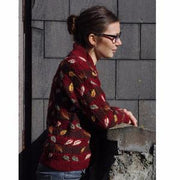 Chequerboard Leaf Cardigan Pattern