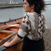 Leafy Embroidered Shrug Pattern