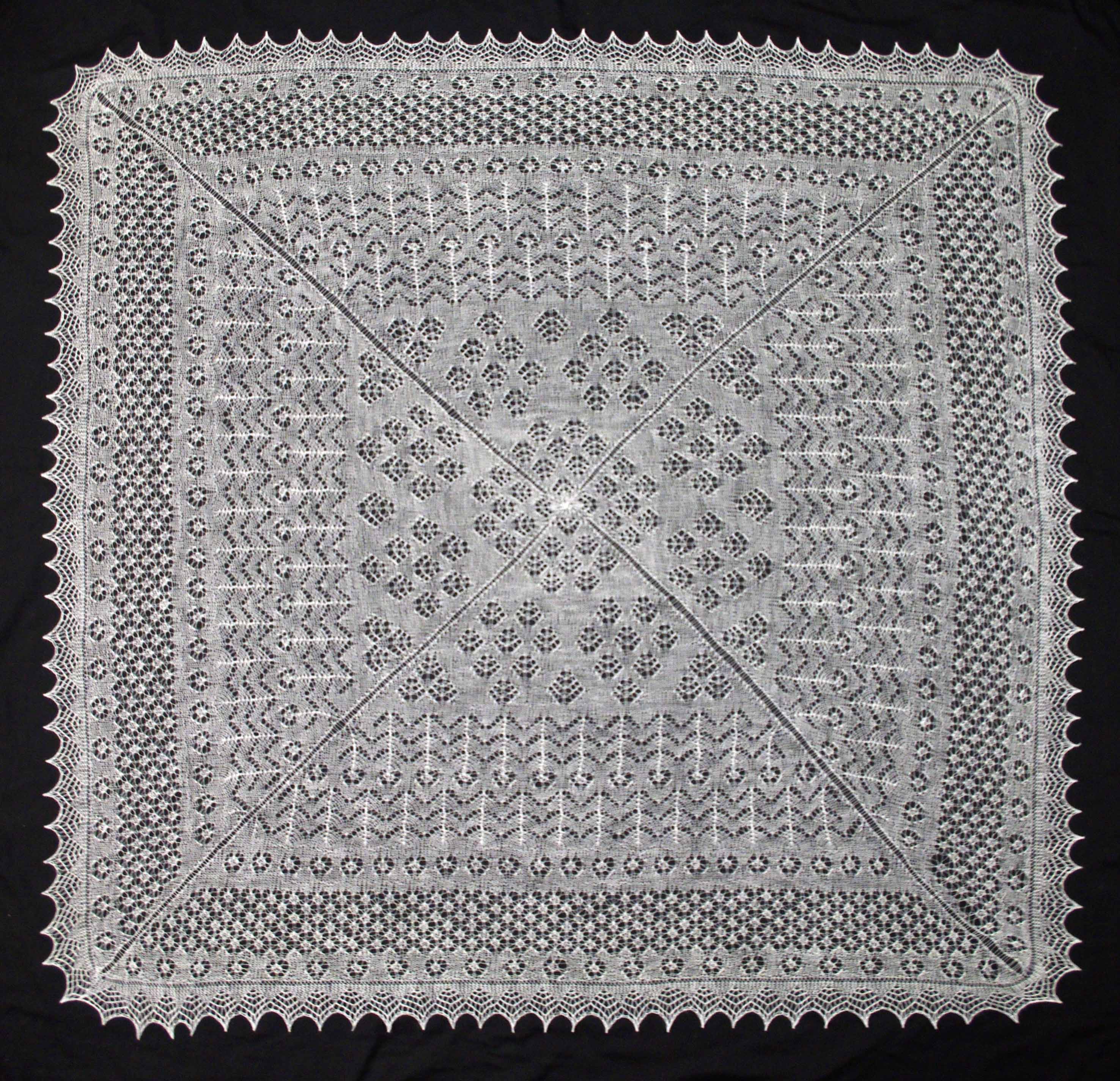 The Rosemary Shawl Charted CW115 Kit