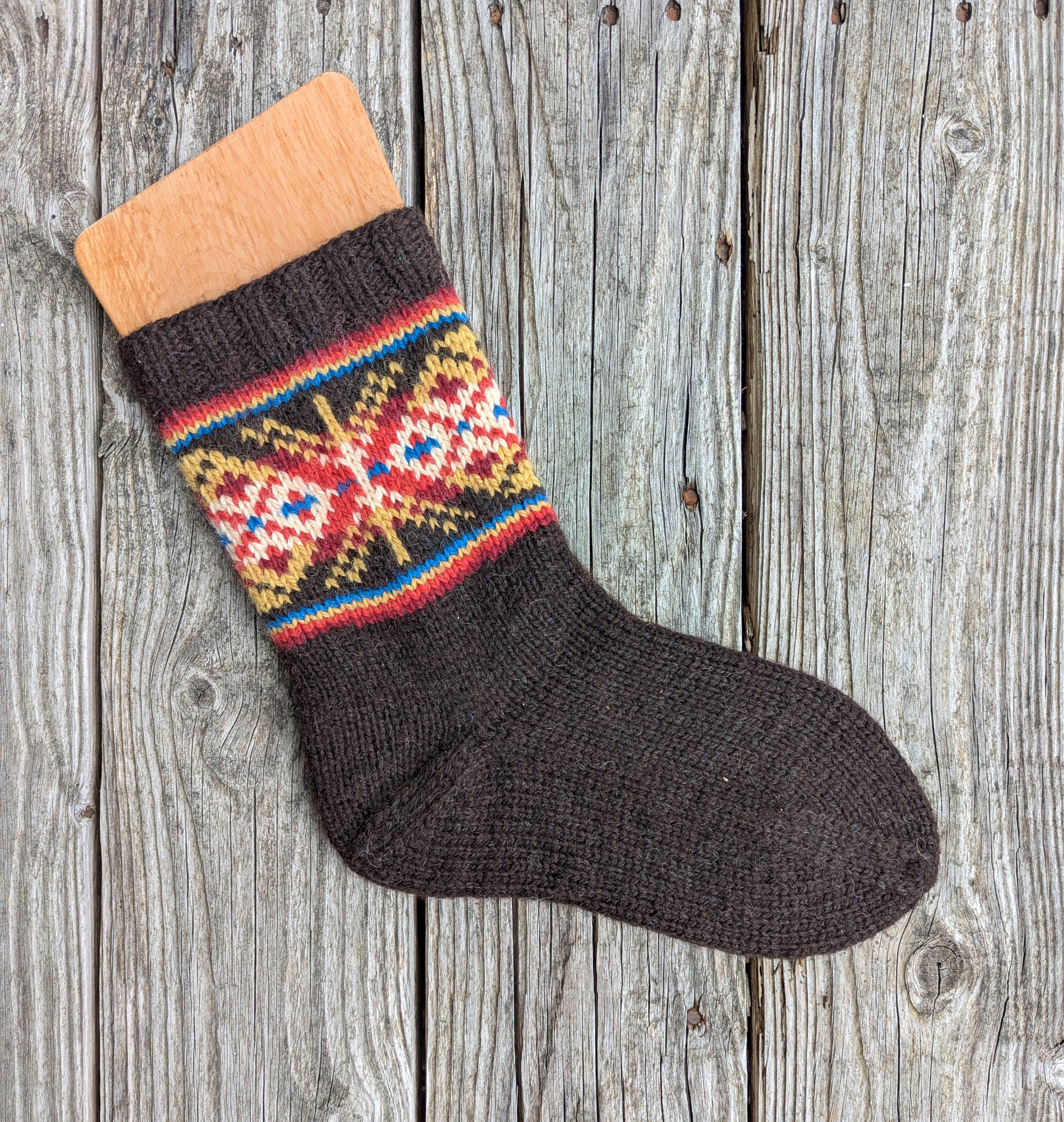 Shetland Black Socks Pattern