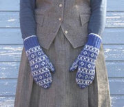 Wooden Flower Mittens Pattern